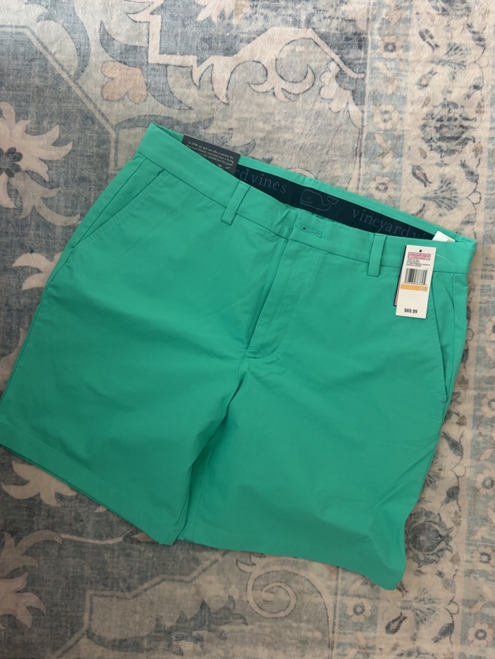 Vineyard Vines Men’s Teal 9in Breaker Shorts